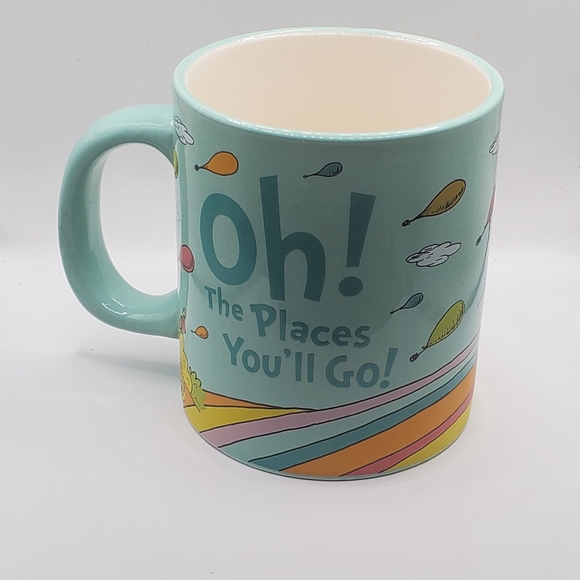 Dr Seuss Coffee Mug  W/ Quotes Oh The Places You'll Go Graduation 16oz - Picture 1 of 6